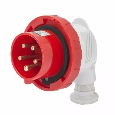 Fiche mobile 90� �tanche - 2p+t 16a 400v 9h (GW60111)