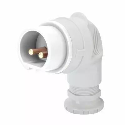Fiche mobile 90� prot�g�e - 2p 32a 24/42v cc 10 h (GW60144)