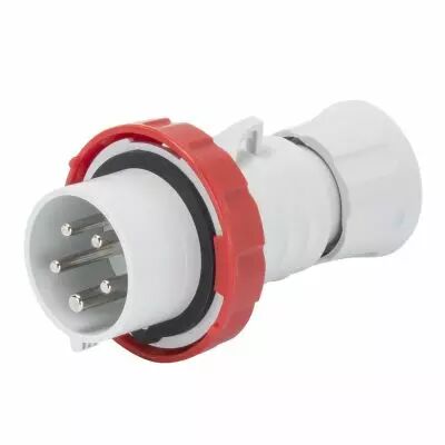 Fiche mobile droite �tanche - 2p+t 32a 400v 9h (GW60040H)