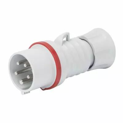 Fiche mobile droite prot�g�e - 2p+t 32a 400v 9h- montage et c�blage rapides (GW60018FH)
