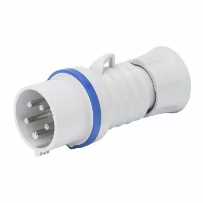 Fiche mobile droite prot�g�e - 3p+t 32a 230v 9h- montage et c�blage rapides (GW60016FH)
