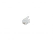 Fiche modulaire rj11 6p4c, 50 pcs en blister (6P4C/B)