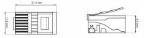 Fiche modulaire rj45 8p8c (8P8C)