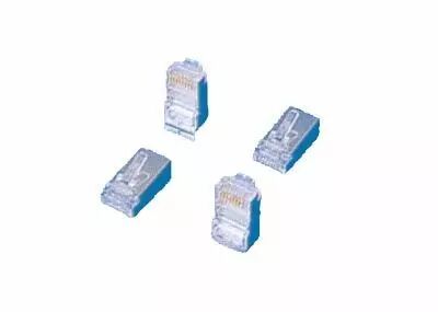 Fiche modulaire rj45 8p8c cable rond multi-brin