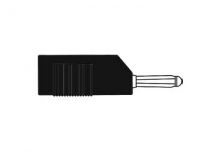 Fiche multicontacts 4mm a trou transversal et reprise arriere - noir (bsb 20k) (HM1400)