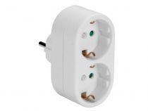 FICHE MULTIPLE, 2 PRISES SCHUKO - TERRE ALLEMANDE (EB2EU-G)
