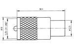 Fiche pl 259/6 uhf isolant teflon