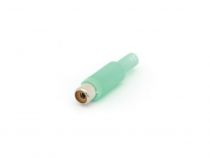 Fiche rca femelle plastique - vert (CA054G)