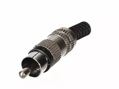 Fiche rca male - nickelee - noir (CA116B)