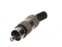 Fiche rca male - nickelee - noir (CA116B)