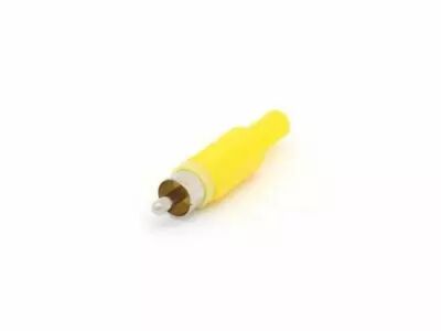 Fiche rca phono - jaune (CA047Y)