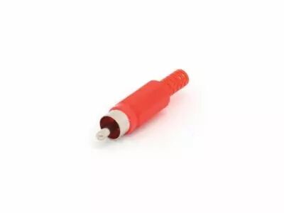 Fiche rca phono - rouge (CA047R)