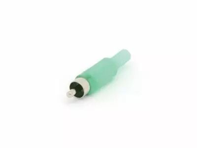 Fiche rca phono - vert (CA047G)
