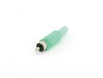 Fiche rca phono - vert (CA047G)
