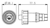 Fiche rj45 etanche ip68 standard