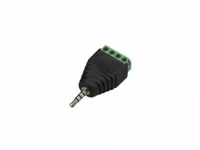 fiche st�r�o 2.5 mm vers connexion � vis 4 broches (5 pcs) (CD028)