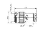 Fiche tnc male a souder 50 ohms