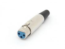 Fiche xlr femelle nickelee 3 broches (CA096)