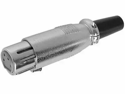 Fiche xlr femelle nickelee 4 broches