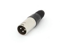 Fiche xlr male nickelee 3 broches (CA095)