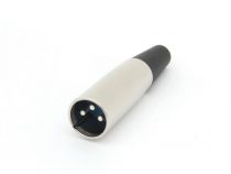 Fiche xlr male nickelee 3 broches (CA097)