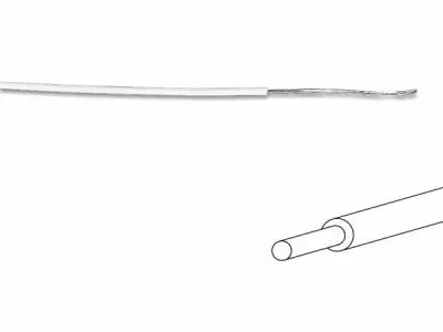 Fil de c�blage -  � 1.4 mm - 0.2 mm� - monobrin - blanc (MOWMW)