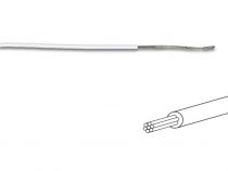 Fil de cablage 7x0.193mm (0.20mm² ) blanc, multibrin, longueur : 100m sur rouleau (MOWW)