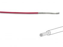 Fil de cablage 7x0.193mm (0.20mm² ) rouge, multibrin, longueur : 100m sur rouleau (MOWR)