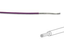 Fil de cablage 7x0.193mm (0.20mm² ) violet, multibrin, longueur : 100m sur rouleau (MOWV)