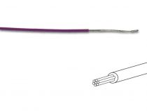 Fil de cablage 7x0.193mm (0.20mm² ) violet, multibrin, longueur : 100m sur rouleau (MOWV)