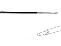 Fil de cablage ø0.5mm noir monobrin 0.2mm², longueur : 100m sur rouleau (MOWMBK)