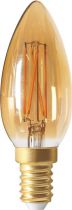 Flamme C35 Filament LED 4W E14 2200K 260Lm Dimmable Ambrée (165463)