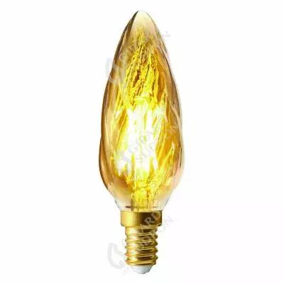Flamme F6 Filament LED 4W E14 2700K 280Lm Dimmable Ambr�e (713201) �quivalent 25 watts