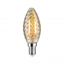 Flamme LED torsadée 260lm E14 2,6W Doré 2500K 230V (28708)