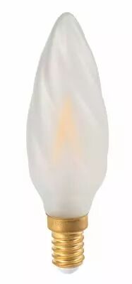 Flamme torsad�e F6 Filament LED 2W E14 Satin�e mat (713297) �quivalent 30 watts