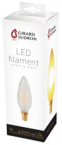 Flamme torsadée F6 Filament LED 2W E14 Satinée mat (713297) équivalent 30 watts