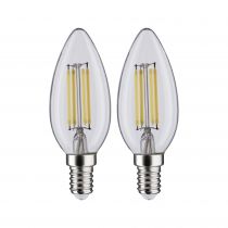 Flammes LED Fil x2 470lm E14 4000K Clair 4,5W 230V (28916)