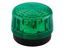 Flash stroboscopique à led - vert - 12 vcc - ø 100 mm (HAA100GN)