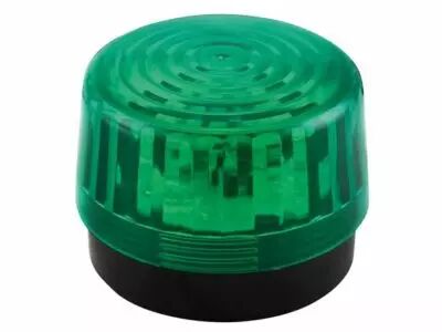 Flash stroboscopique � led - vert - 12 vcc - � 100 mm (HAA100GN)