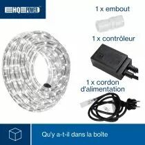 Flexible Lumineux &Agrave; Led - 2 Canaux - Multicolore + Contr&ocirc;leur (HQRL09010)