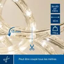 Flexible Lumineux &Agrave; Led - 45 M - Blanc Chaud (HQRL45002)