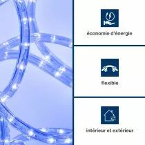 Flexible Lumineux &Agrave; Led - 45 M - Bleu (HQRL45005)