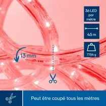 Flexible Lumineux &Agrave; Led - 45 M - Rouge (HQRL45003)