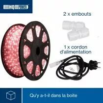 Flexible Lumineux &Agrave; Led - 45 M - Rouge (HQRL45003)