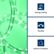 Flexible Lumineux À Led - 45 M - Vert (HQRL45004)