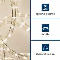 Flexible Lumineux &Agrave; Led - 9 M - Blanc Chaud (HQRL09002)