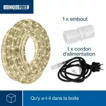 Flexible Lumineux &Agrave; Led - 9 M - Blanc Chaud (HQRL09002)