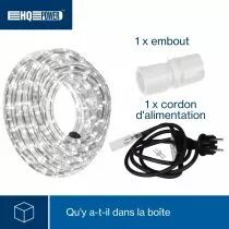 Flexible Lumineux &Agrave; Led - 9 M - Blanc Froid (HQRL09001)