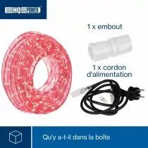 Flexible Lumineux &Agrave; Led - 9 M - Rouge (HQRL09003)