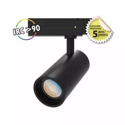FOCUS CCT II IRC90 SPOT SUR RAIL NOIR DIAM 65 15W 5ANS (100202)